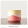 Tazza senza manico rosa sfumato