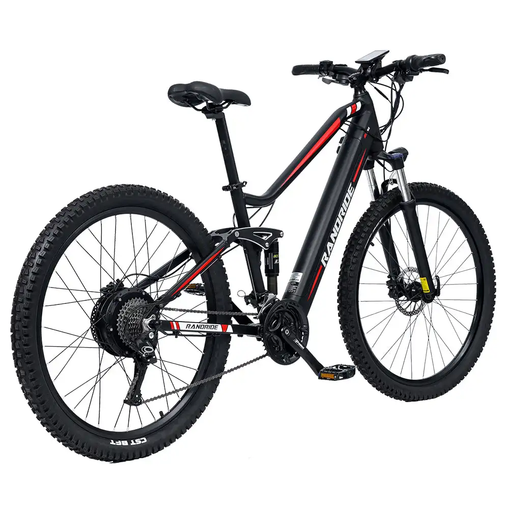 RANDRIDE YS90 Electric Mountain Bike 13.6A Battery with 500W/1000W Motor Full Suspension Aluminum Alloy Frame Max Speed 50KM/h