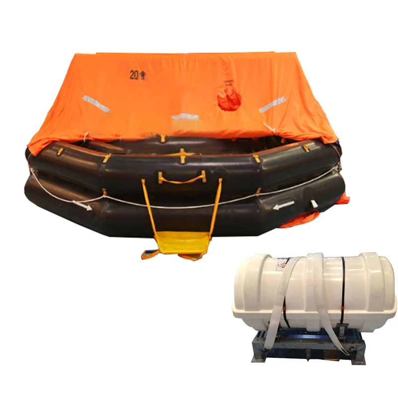 20 Persons SOLAS Approved a Pack Throw Over Board Inflatable Life Raft for Sale