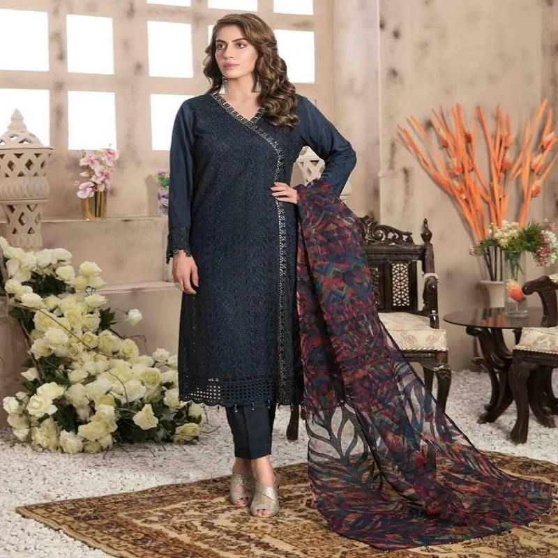 Pakistan And Indian Shalwar Kameez Suits On Viscose Fabric Formal Wears