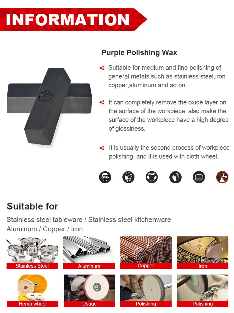 Hot Sale Paraffin Wax Strip Stainless Steel Polishing Paste Polishing
