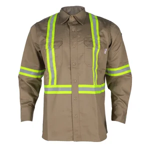 FRARCTEX Wholesale Nylon Cotton FRC Fire Resistant Flame Resistant Welder Fireproof Work Fire Proof FR Shirts for Men