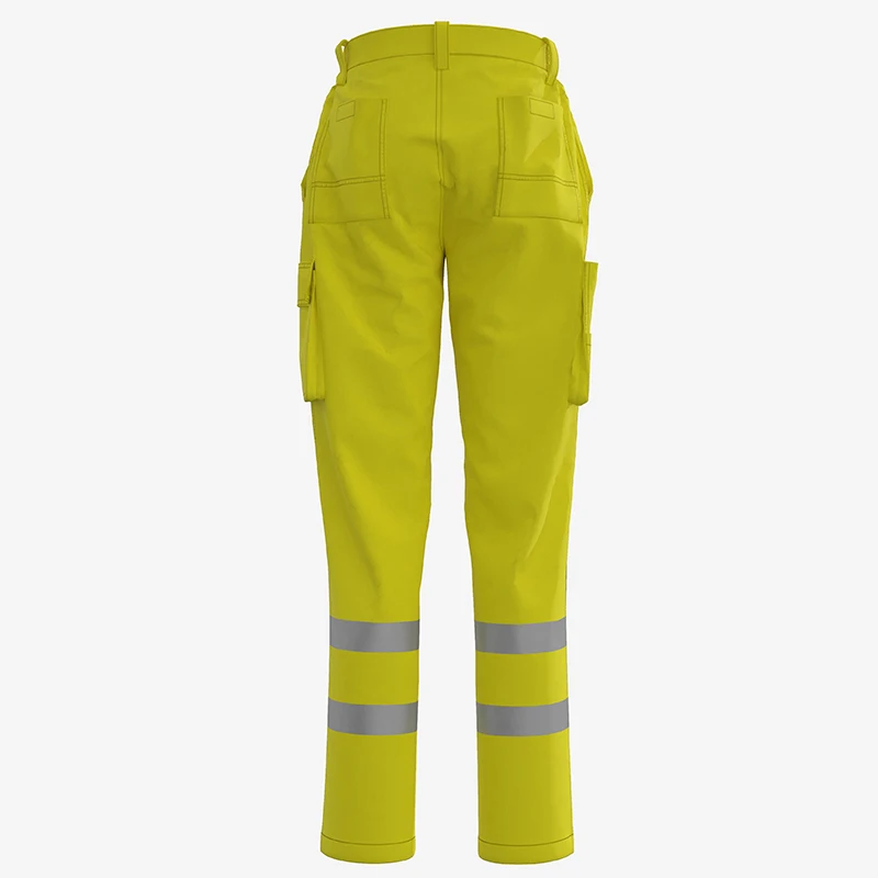 Multipockets High Brightness Reflective Strip Cargo Work Pants For Men