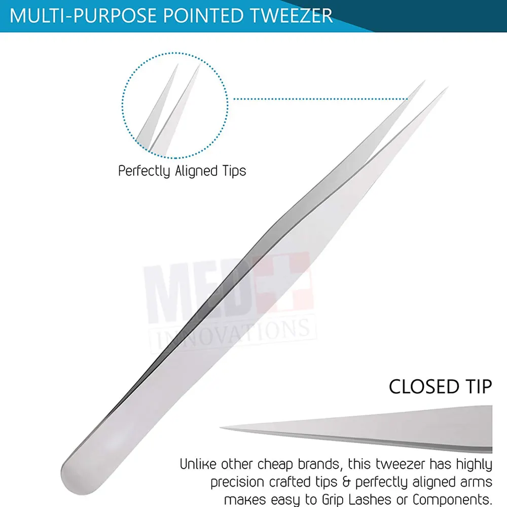 Best Fiber Tips Professional Eyelash Extension Tweezers For Grip