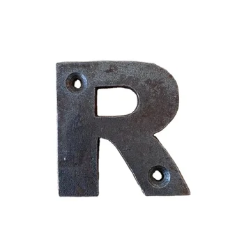 Cast Iron Alphabet Letters R Rustic House Signs Outdoor Home Wall Door ...