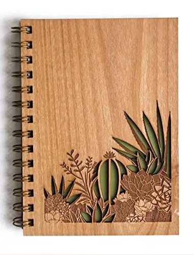 Custom Notebook with MDF Cover Personalized Laser Engraved Memo Pads Eco-friendly Stationery Factory Wholesale