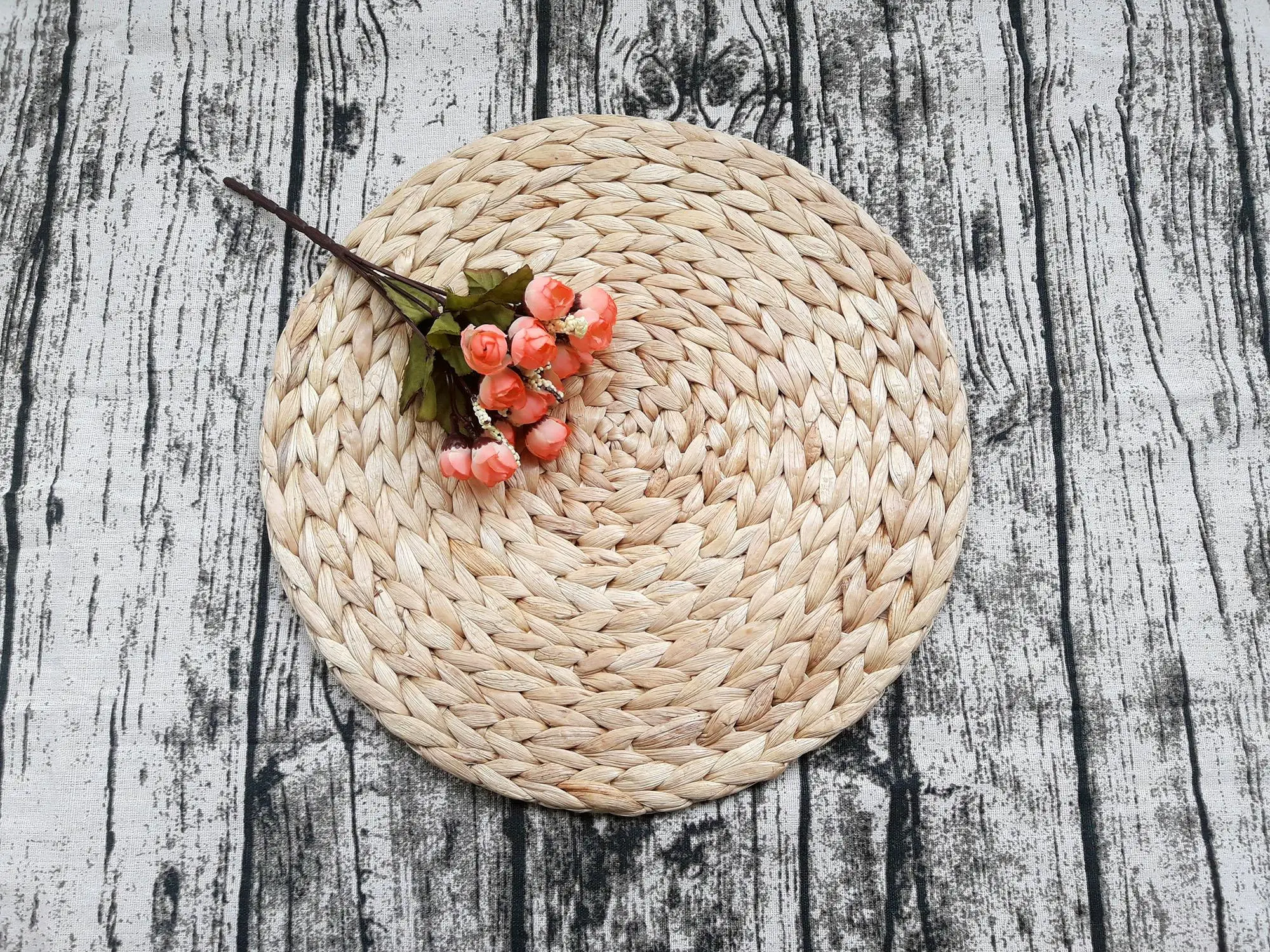 Handmade Eco Friendly Natural Water Hyacinth Round Placemat Cheap Price