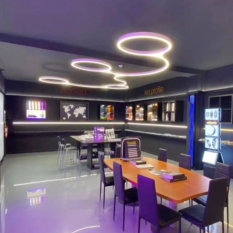 Креативная светодиодная линейная подвеска в форме осьминога Водолея Музей науки художественная галерея репозиторий театральный выставочный зал вестибюль