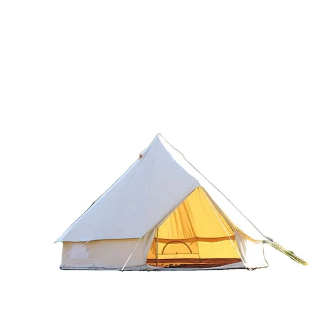 Manufacturer's Special 4M Sibley Canvas Bell Tent Single Layer Cotton for Family Custom Logo UK Delivery