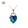 Collar nupcial de plata 925 chapado en oro rosa de 18 quilates BL