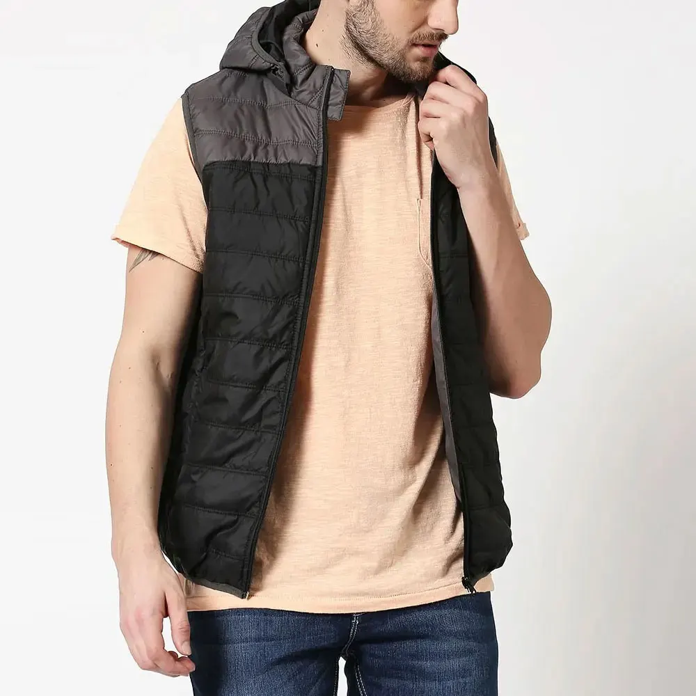 Best Selling Men's Outdoor Puffer Vest Durable Canvas Fabric