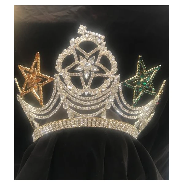 Новинка лучшая масонская регалия масонство Великая Матрона Золотая Корона регулируемая 2024 Серебряный каменщик