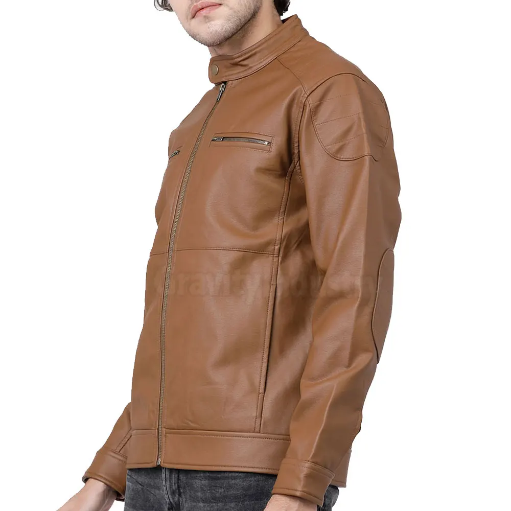 Wholesale Plus Size Leather Jacket Outdoor Use Leather Jacket Stand