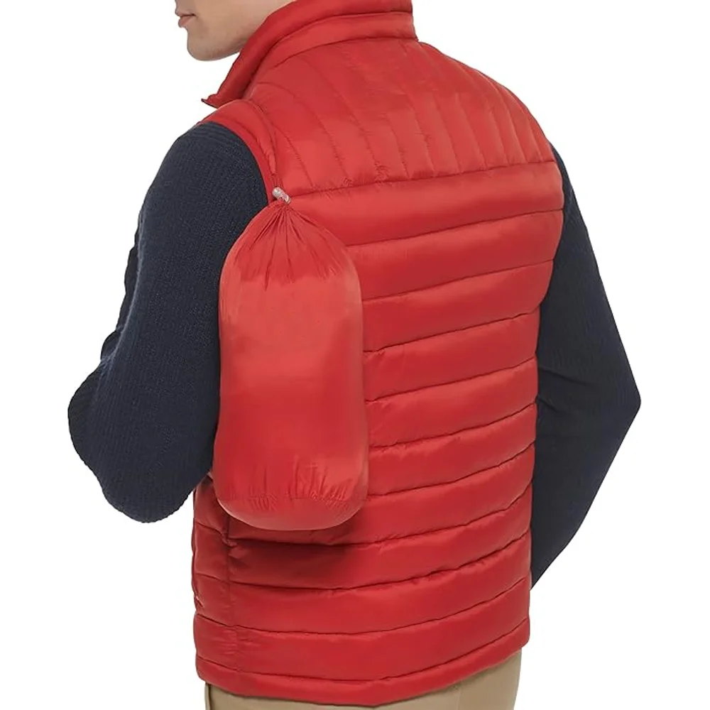 Mens Puffer Vest Winter Padded Vests Lightweight Stand Collar
