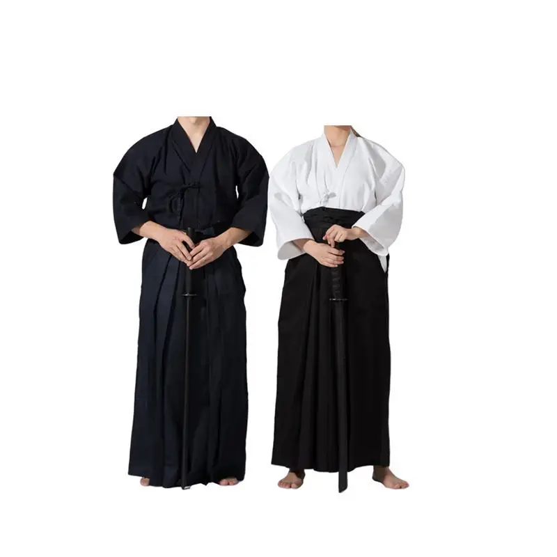 Aikido Gi Uniform Cotton Hapkido Pants Kendo Hakama Black Deep Blue White  Japanese Samurai Traditional Keikogi | Lazada PH