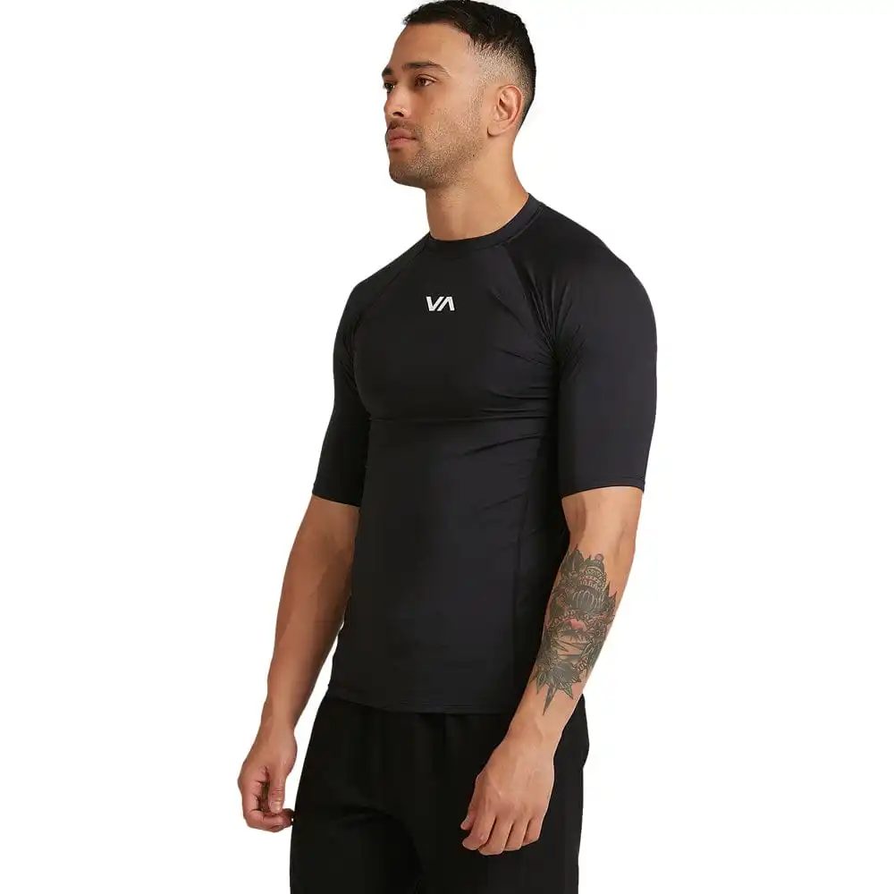 Custom Cut Style Mma Rashguards Men's Short Printing Sleeve Rash Guard