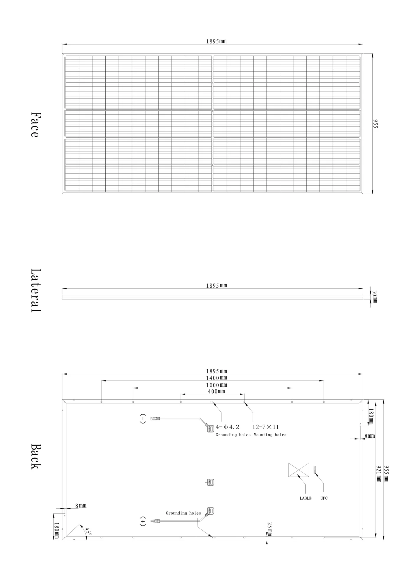 High Efficiency 350w Solar Panel Mono Half Cell Kit For Homes Ongrid