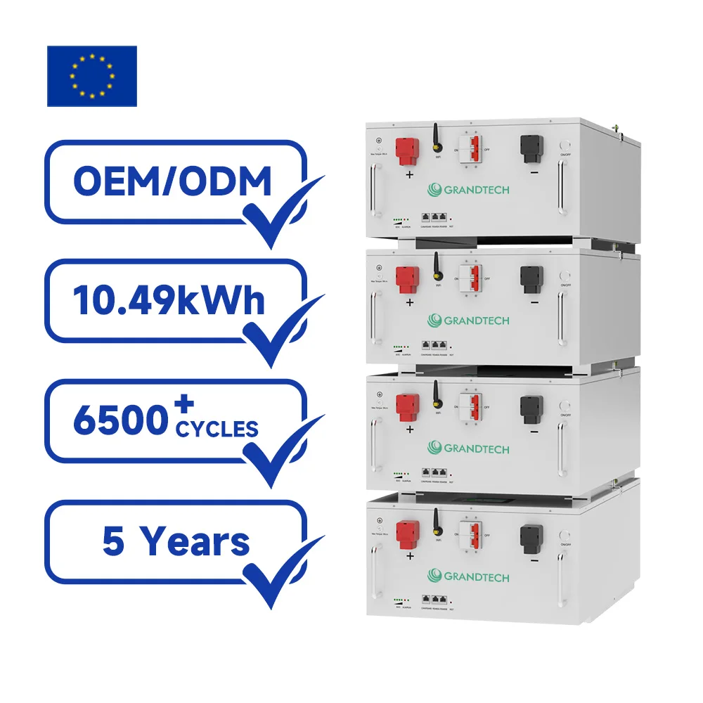 omborda: 10 kWh devorga osiladigan 200 Ah LiFePO4 akkumulyatori, off-grid quyosh energiyasi uchun uyda energiya saqlash tizimi, BMS CAN aloqa interfeysi, o'rnatish oson
