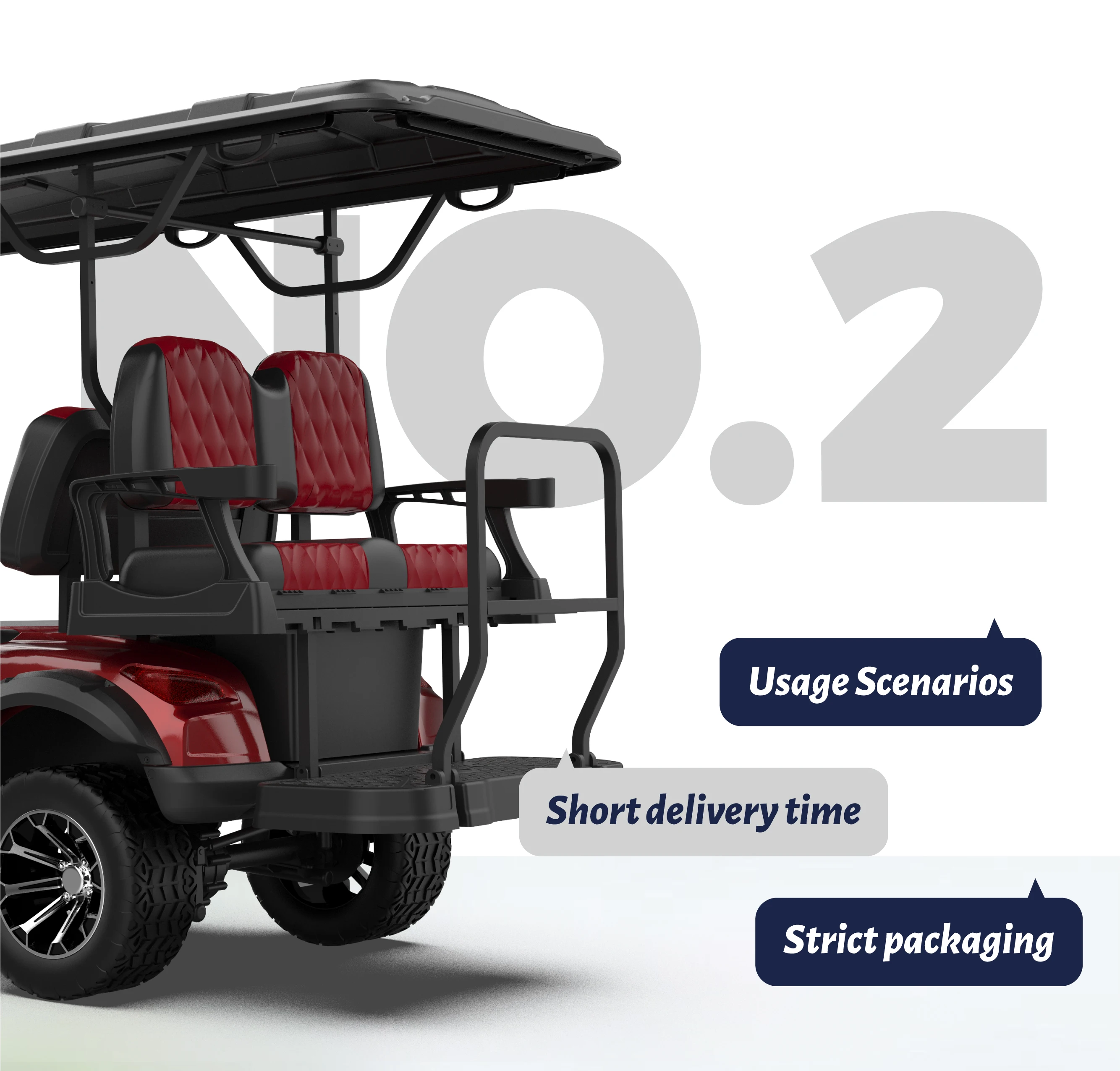 最受欢迎的高性能定制充足库存高尔夫球车电动4座高尔夫球车