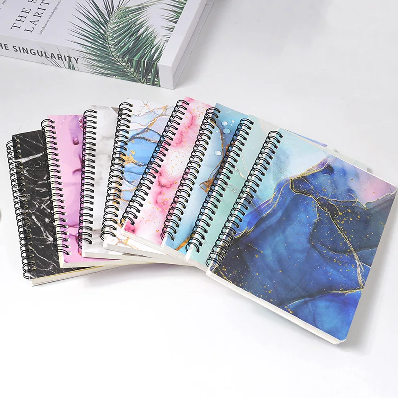 Cross-border Hot Explosive Thickened Notebook A5 Side Flip Coil Notebook Notepad Portable Diary