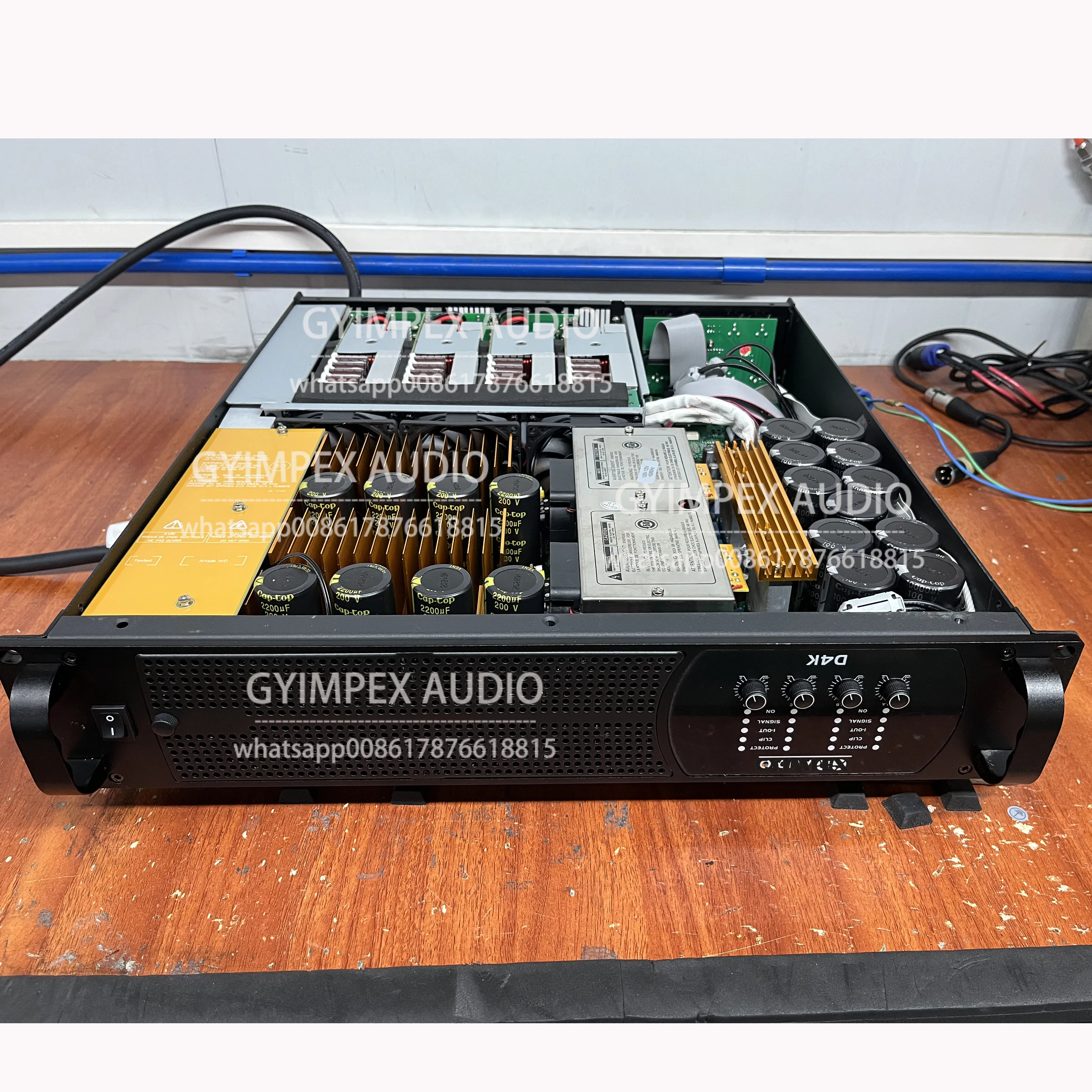 4X1800WATT RMS 8OHM Power Amplifier - GYIMPEX D4K Live/stage