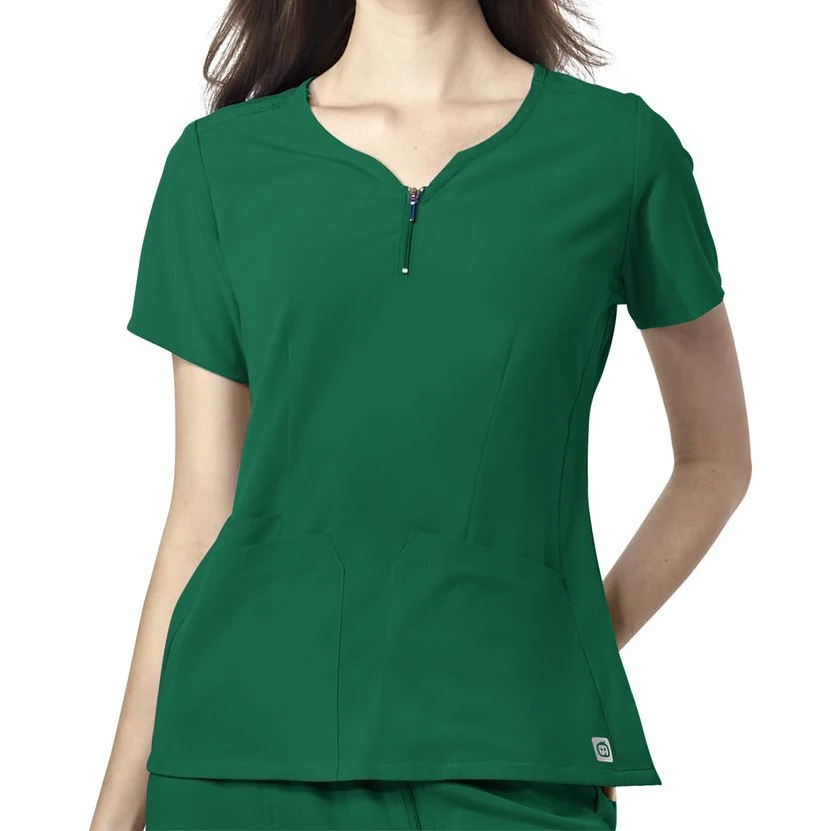 Medical Hospital Scrub Uniforms Medical Scrubs Oneck Zipper Nurses