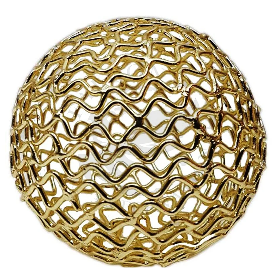 DECORATIVE IRON WIRE GOLD  BALL / METAL SPHERE / TABLE DECORATION