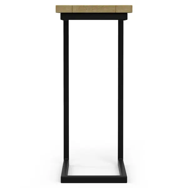 New Design Iron Legs Flamingo and Leaf Metal Nesting Table with Enameled Printed Wooden Top for Living Room Interior