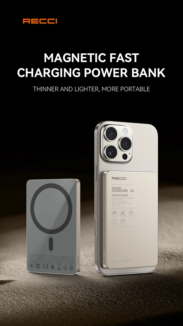 أحدث طراز-mAh Power Bank من النوع C-مخرج شحن سريع للغاية يظهر سعة حقيقية إخراج 15 وات