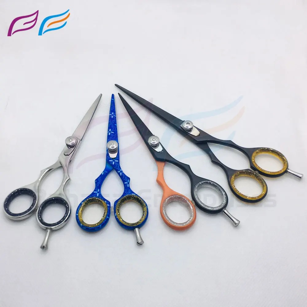 Barber Scissors Japanese Steel 6 And 6.5 Inches Hair Scissors Titan ...