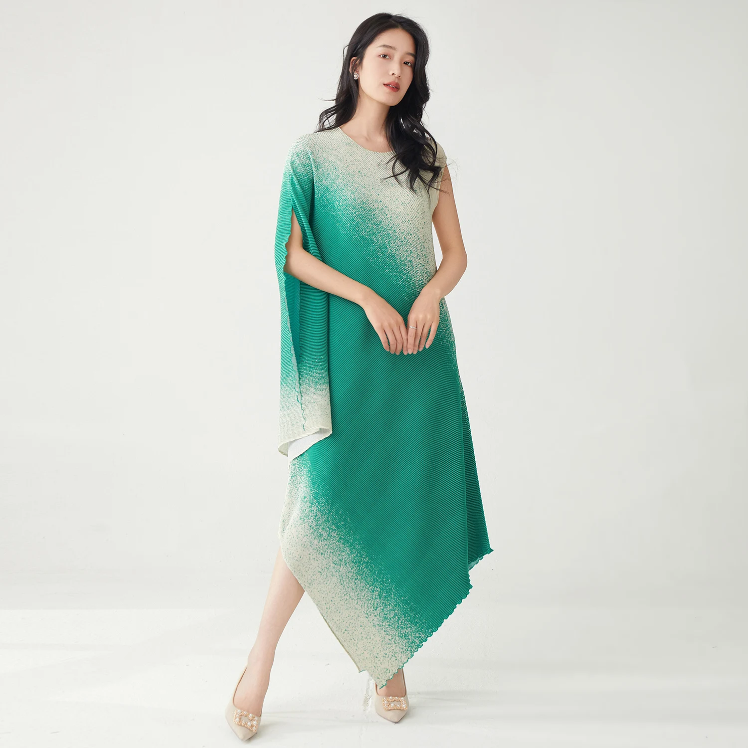 Shop Our High Quality Gradient Dress by Miyake - Perfect for Summer Shop Our High Quality Gradient Dress by Miyake - Perfect for Summer