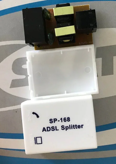 SP-202 RJ11 Line ADSL Splitter Telephone Splitter telecom parts adapter ADSL Modem Splitter