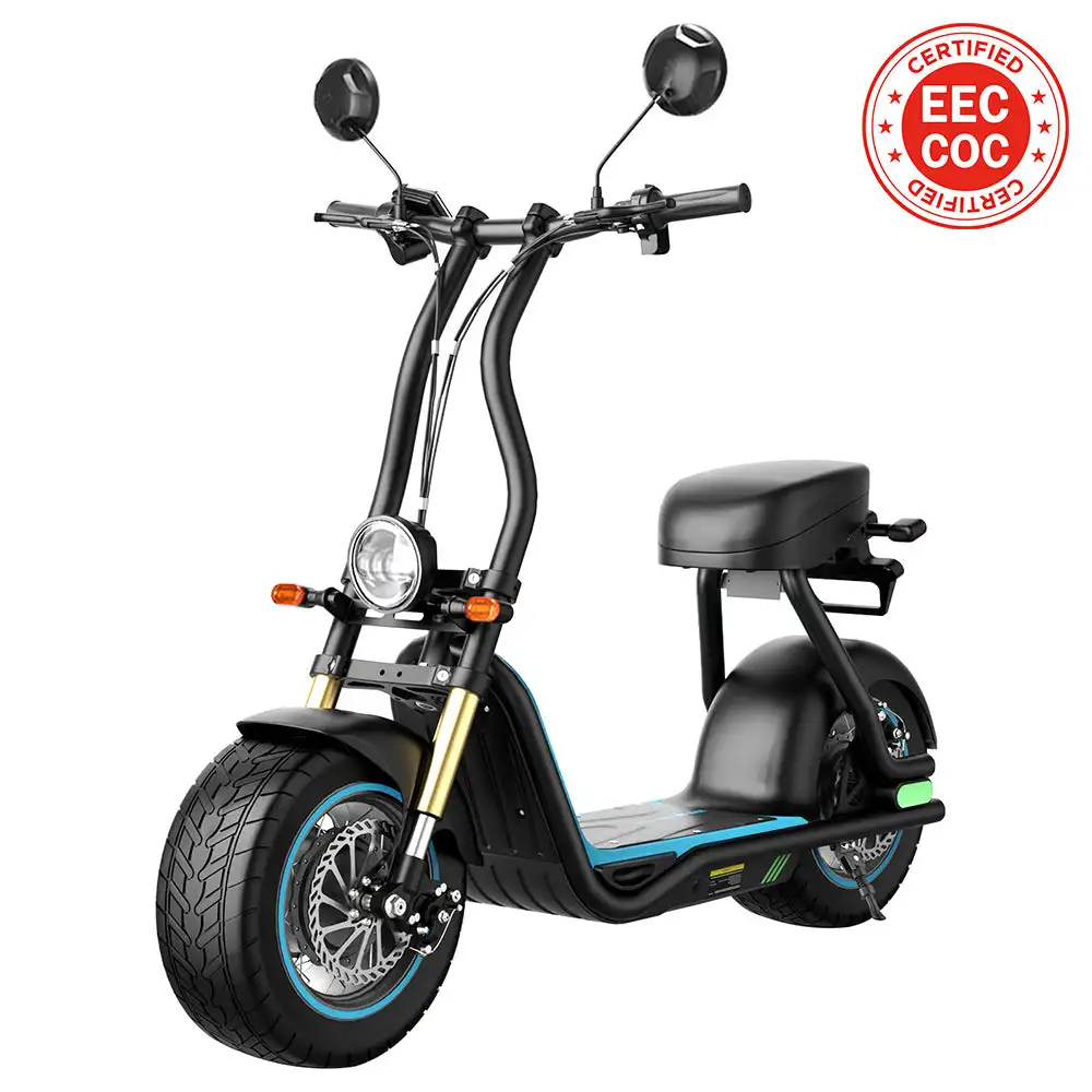 Honey Whale M5 Max Electric Scooter 1000W 48V 13Ah Battery 14 Tires with Comfortable Seat