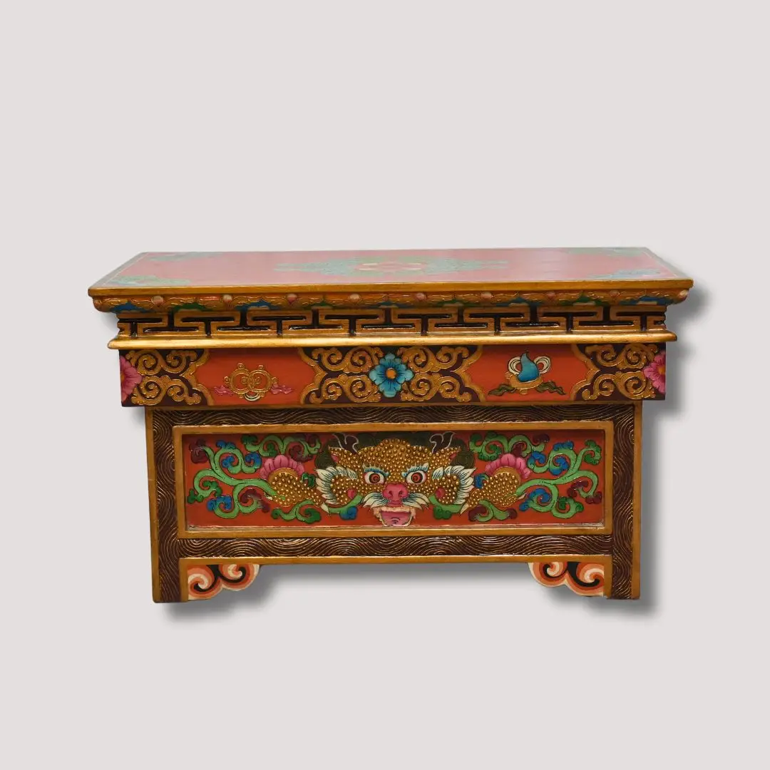 Tibetan Handpainted/handcarved Alter Shrine Table Wholesale From Nepal ...