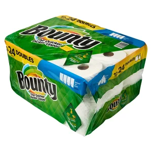 Bounty Select-A-Size Eco-Friendly White Paper Towels 8 Triple Rolls with 2-Ply Thickness Multifold