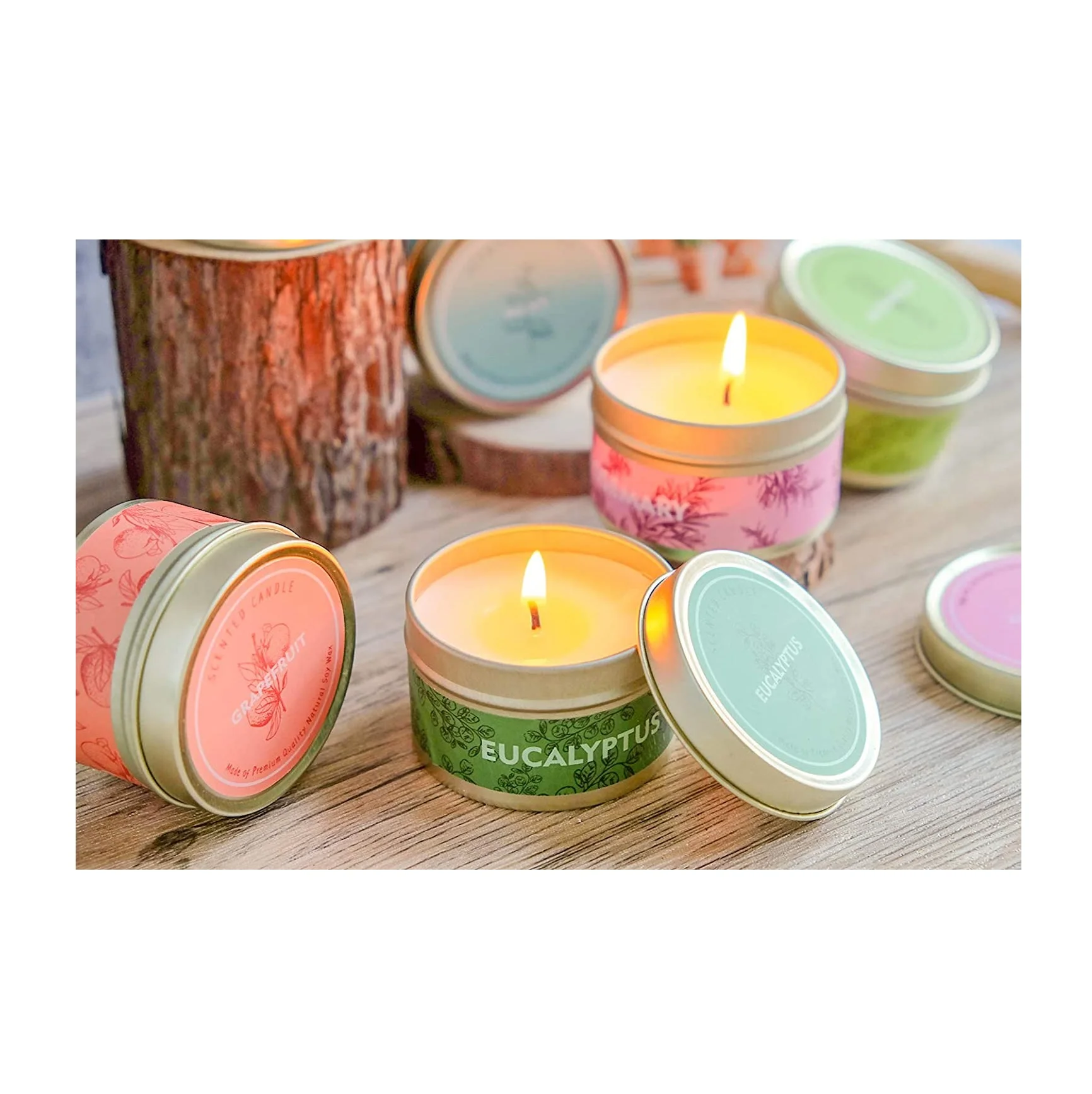 Factory Price Scented Candle Customized Multiple Colors Soy Wax Candles