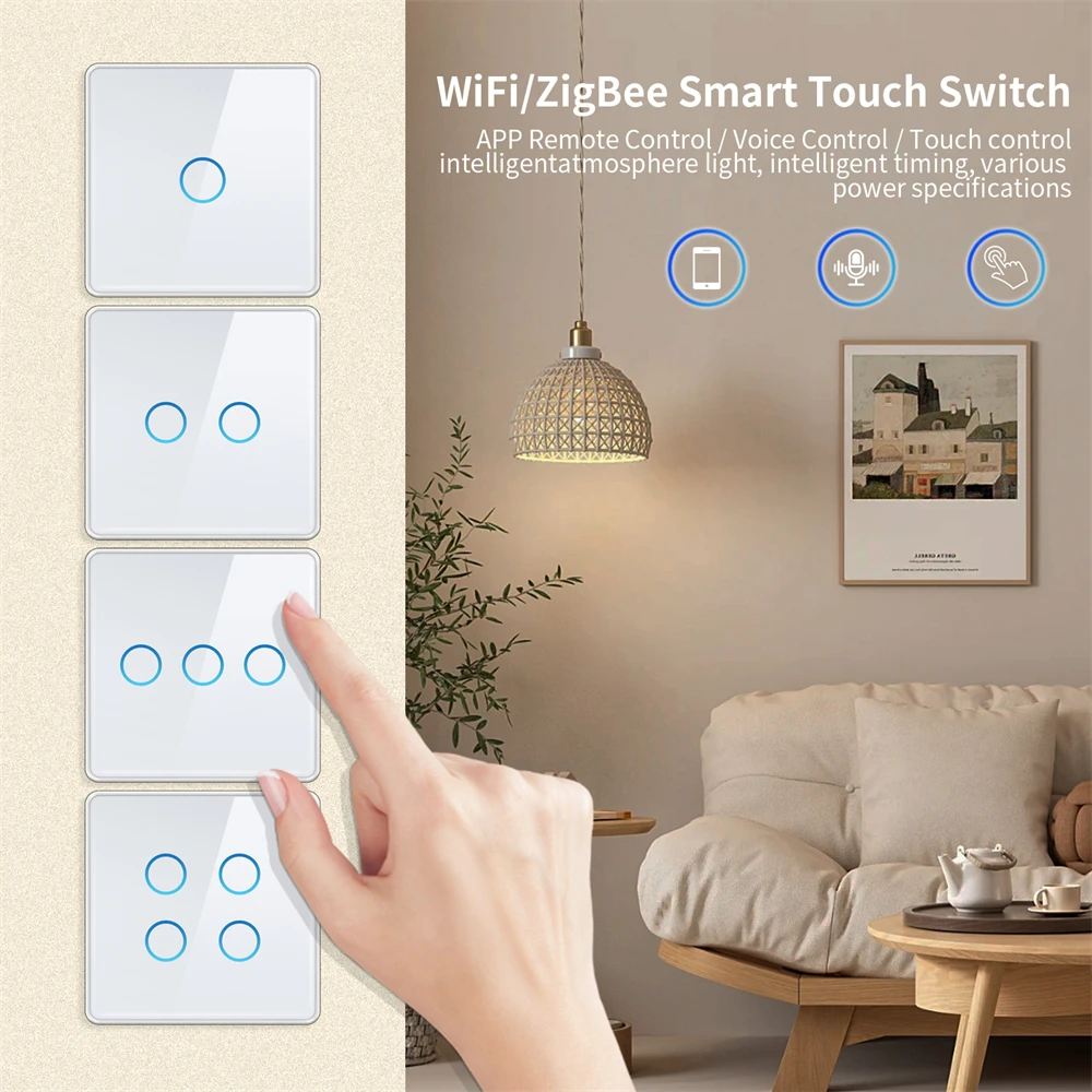Customization Smart Wall Switch Touch With Wifi,Smart Touch Panel