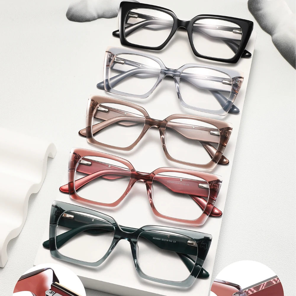 FEROCE Jelly Rectangular Acetate Eyewear Frame Optical Wholesale Eyeglasses New Spectacles Design Frames