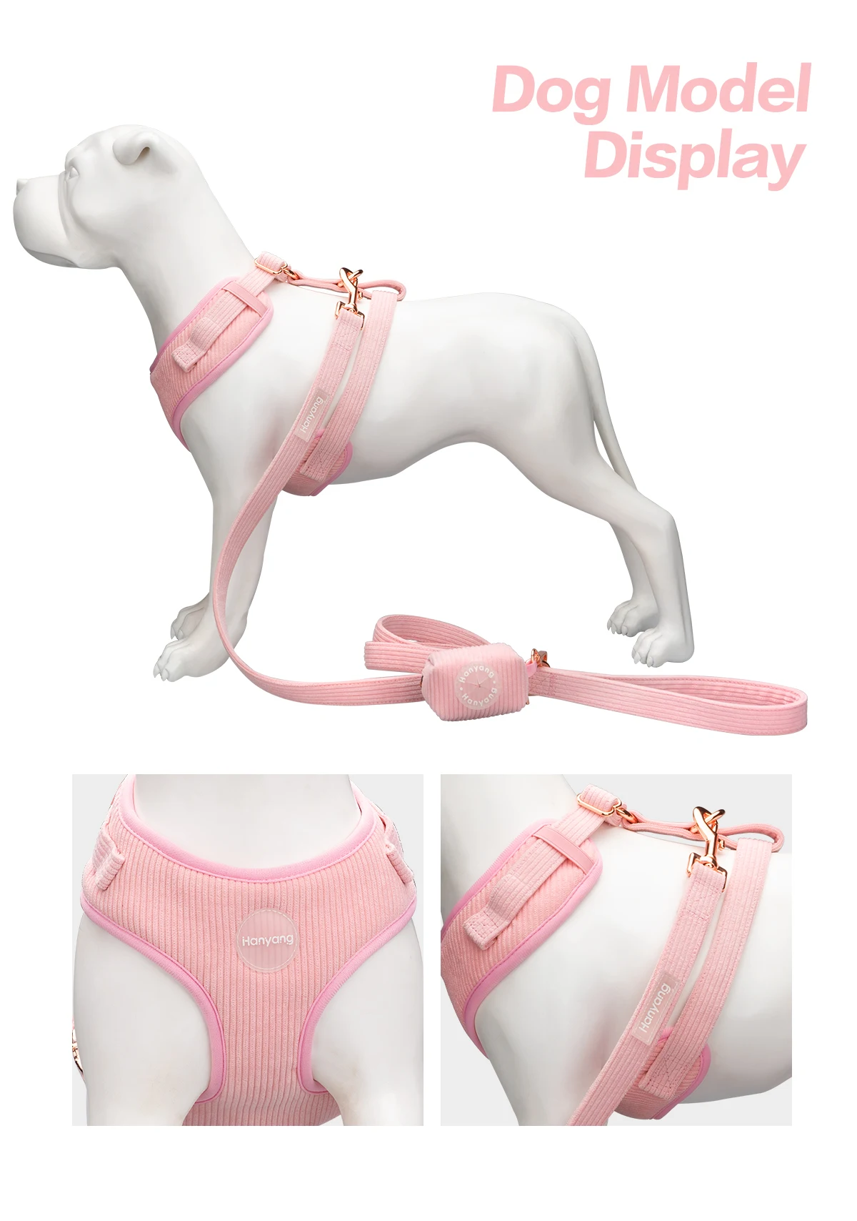 Oem Dog Harness Manufacturers Velvet Adjustable Wholesale Dog Harness