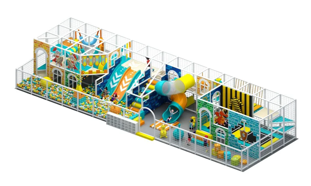 Feelkids ALITA-TQ26006 High-Capacity Indoor PE Board Plastic Galvanized Pipe Multi-Play Kids Activity Center Playroom Equipment supplier