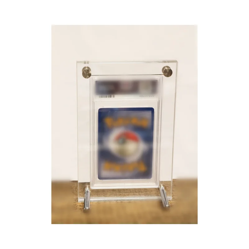 pokemon card frame single Frame/Display for (2) Vertical & (1) Horizontal PSA Pokem Keep Out Of Reach Of Children. I designed custom frames for