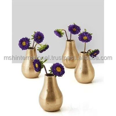 Домашний декор, Садовые принадлежности, современный высокий зеркальный золотой цветочный горшок/большие металлические напольные вазы для комплекта из 3 шт.