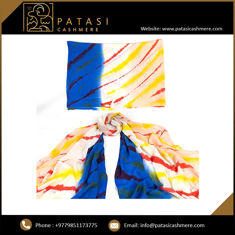 High Quality Merino Light Weight Tie Dye Scarves Premium Collection Buy