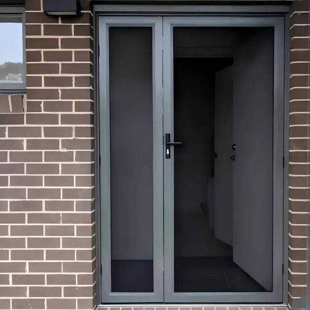 Installed on the Exterior of Entry Doors 304 316 Stainless Steel Mesh Storm Door Aluminum Security Screen Door