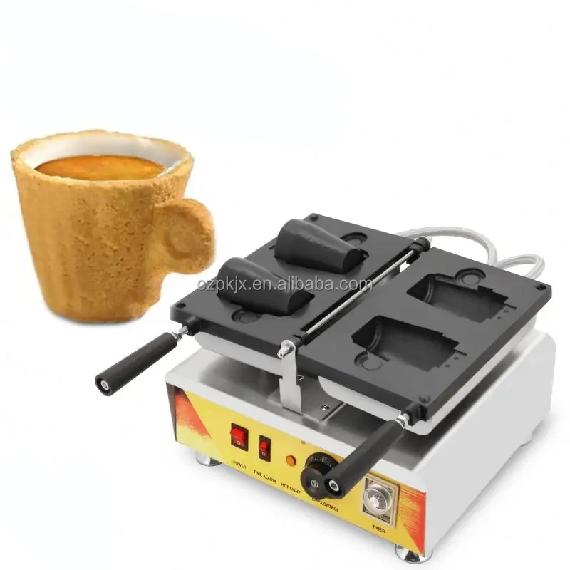Snack Waffle Machine Make Coffee Cups Edible Coffee Cup Waffle Makers Machine
