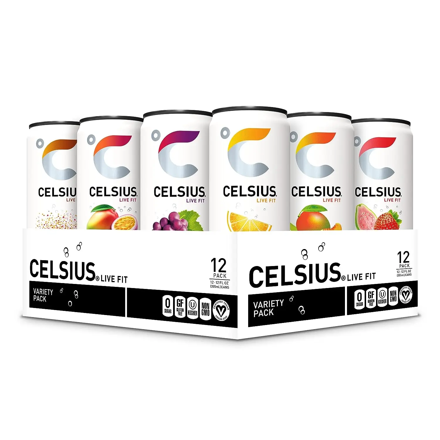 Celsius Assorted Flavors Official Variety Pack,Functional Essential