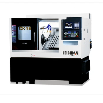 Flat Bed Cnc Gang Type Cnc Lathe 2 Axis Ck46 Torno Para Madera Cnc