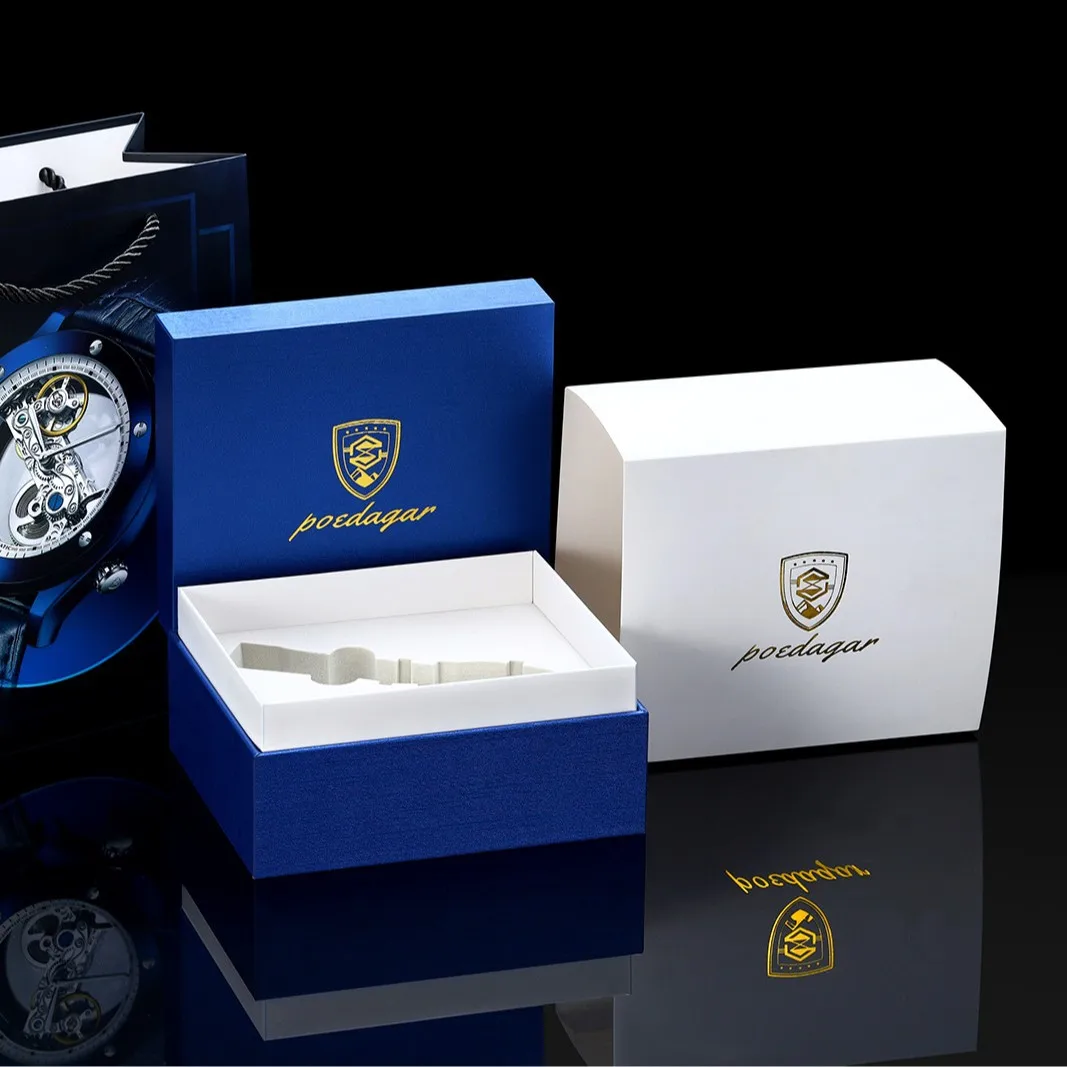 Luxury Watch Gift Box Custom Logo Wholesale Packaging Box with Gift Bag Elegant Watch Storage Case