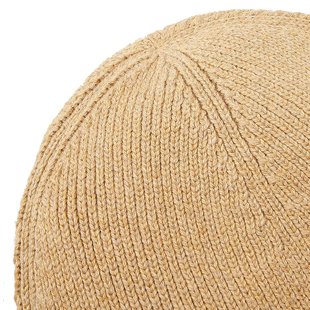 High Quality Wool Ribbed Beanie Hat Logo Winter Knitted Cap for Men Women Warm Outdoor Knit Beanie Hat
