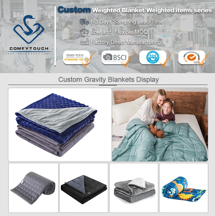 2023 Hot Sale High Quality Soft Custom Breathable Cotton 4.5kg Weighted